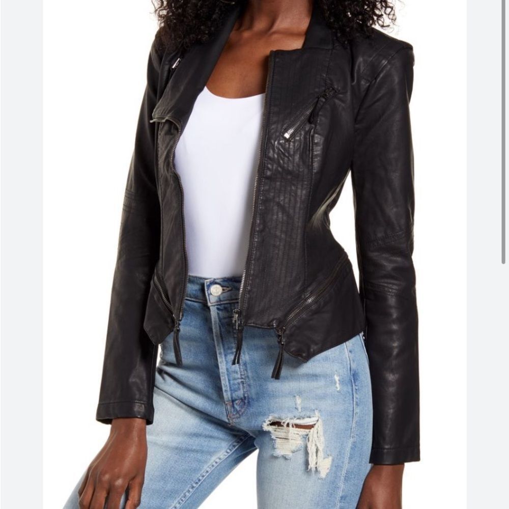 BlankNYC Faux Leather Jacket Size Large